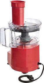 img 2 attached to AmazonBasics 4 Cup Food Processor Red