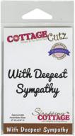 cottagecutz expressions 0 8 дюймов самое глубокое сочувствие логотип