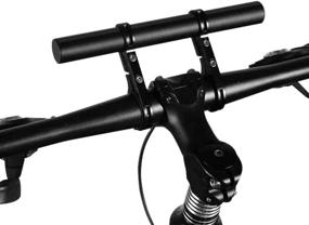 img 2 attached to 🚲 Bike Handlebar Extender, Aluminum Alloy Bicycle Extension Bar Double Clamp Holder Bracket Accessories for Flashlight Speedometer Compatible with XIAOMI M365, Ninebot ES1 ES2, and Mountain Bicycles