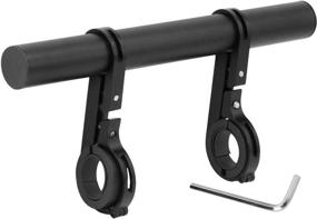 img 4 attached to 🚲 Bike Handlebar Extender, Aluminum Alloy Bicycle Extension Bar Double Clamp Holder Bracket Accessories for Flashlight Speedometer Compatible with XIAOMI M365, Ninebot ES1 ES2, and Mountain Bicycles