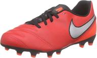 nike tiempo ground soccer cleat girls' shoes and athletic logo