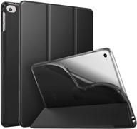 moko ipad mini 5 2019 case – black slim smart shell 📱 stand folio cover with soft tpu back for ipad mini 4, auto wake/sleep logo