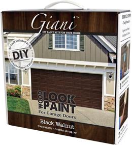 img 4 attached to Walnut Wood Finish Garage Door Paint Kit: Achieve a Stunning Black Walnut Look!