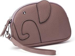 img 4 attached to Yaluxe Wristlet Elephant Leather Wallet Women's Handbags & Wallets