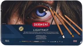 img 3 attached to Карандаши Derwent Lightfast: набор премиум-качества из 72 цветов в металлической коробке (модель 2302722)