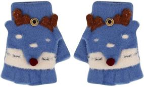 img 2 attached to 🧤 Fashionable RARITYUS Fingerless Mittens: Essential Cold Weather Accessories for Girls