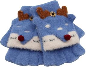 img 1 attached to 🧤 Fashionable RARITYUS Fingerless Mittens: Essential Cold Weather Accessories for Girls