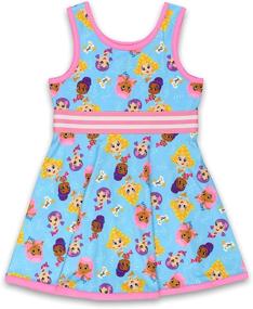 img 2 attached to 👗 Bubble Guppies Toddler Girls Fit and Flare Dress: Cute & Comfortable Style for Your Little One