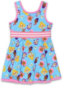 img 4 attached to 👗 Bubble Guppies Toddler Girls Fit and Flare Dress: Cute & Comfortable Style for Your Little One