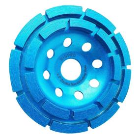 img 4 attached to HISPED 4.5-Inch Double Row Diamond Grinding Wheel - Ideal for Concrete and Stone Grinding