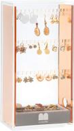 🌙 moosy life dustproof moonlight rose gold earring display case: jewelry organizer логотип