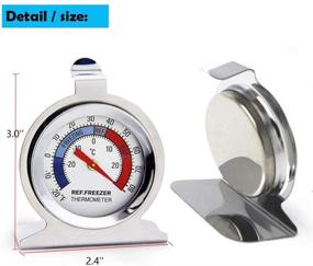 img 4 attached to Refrigerator Freezer Thermometer Internal Temperature