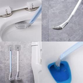 img 2 attached to Golf Toilet Brush: Long-Handled Silicone Cleaner for Efficient Bathroom Cleaning