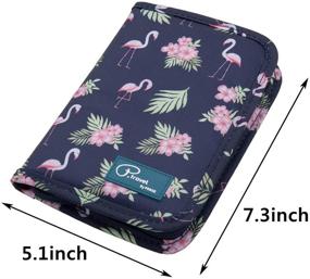 img 1 attached to VanFn Passport P Flamingo Travel Organizer with Enhanced Functionality