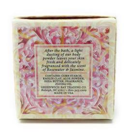img 2 attached to 🌹 Rosewater & Jasmine Dusting Powder by Greenwich Bay Trading Co. - 4 Ounce