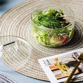 img 1 attached to 🍽️ Braided Dining Placemats Coasters: Stylish and Functional Tabletop Protection