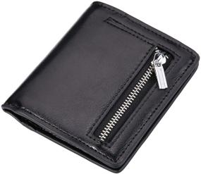 img 4 attached to 👛 Women's Leather Compact Bifold Organizer Wallet – Handbag and Wallet Combo