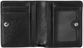 img 2 attached to 👛 Women's Leather Compact Bifold Organizer Wallet – Handbag and Wallet Combo