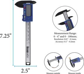 img 1 attached to 📏 Beadsmith XTL 9030 Measures Digital Caliper: Accurate Precision Measuring Tool for Crafts & Jewelry