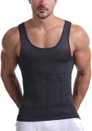 🔥 cacosa men's body shaper slimming shirt: ultimate compression muscle tank top for a slim and toned physique logo