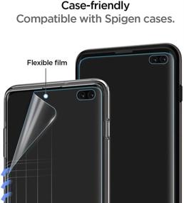 img 1 attached to 📱 Spigen NeoFlex Защитная пленка TPU для экрана: Улучшенная защита для Samsung Galaxy S10 Plus (2019) (2 штуки)