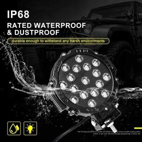 img 1 attached to Offroad Mounting Headlight Offroader Construction Lights & Lighting Accessories