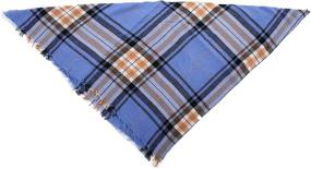 img 2 attached to 🧣 Dora Bridal Women's Plaid Triangle Scarf Blanket: Warm, Cozy, Long Shawl Wrap for Girls