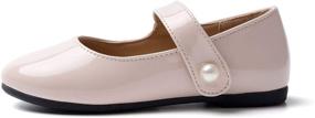 img 3 attached to FUNKYMONKEY Toddler Little Casual Ballet Girls' Shoes for Flats