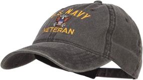 img 3 attached to 🧢 e4Hats.com - Officially Licensed Embroidered Washed Cap for US Navy Veterans