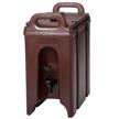 cambro 250lcd brown beverage camtainer logo