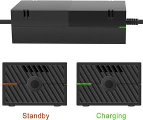 img 2 attached to Ultimate Power Solution: Xbox One Power Supply Brick with Power Cord - uowlbear AC Adapter Power Cable for Xbox One Console 100-240V Auto Voltage Low Noise Version - Equipped with Built-in Silent Fan