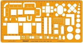 img 1 attached to 📐 Furniture Symbol Drafting Template: Architectural Design Stencil for Technical Drawings - Scale 1:50