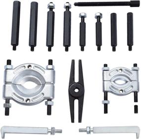 img 2 attached to 🔧 14PCS Bearing Separator Puller Set - DASBET 2" and 3" Splitters Remove Bearings Kit, Heavy Duty