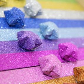 img 3 attached to 🌟 Yeooyoor Origami Stars Papers DIY Paper Kit - 360 Sheets, 18 Colors (Including Glitter Origami Stars)