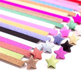 img 2 attached to 🌟 Yeooyoor Origami Stars Papers DIY Paper Kit - 360 Sheets, 18 Colors (Including Glitter Origami Stars)