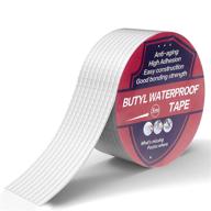 🔒 2in x 16ft waterproof butyl tape - aluminum butyl rubber tape for rv repair, window sealing, and boat sealing - ideal for sun room, glazed tile, and epdm rubber roof patching logo