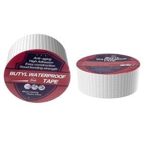 img 3 attached to 🔒 2in X 16Ft Waterproof Butyl Tape - Aluminum Butyl Rubber Tape for RV Repair, Window Sealing, and Boat Sealing - Ideal for Sun Room, Glazed Tile, and EPDM Rubber Roof Patching