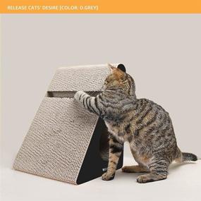 img 1 attached to 🐱 ROMOHOM 2 Pack Cardboard Cat Scratchers for Indoor Cats | Cat Scratching Post & Tunnel Toy Set | Includes Catnip Ball