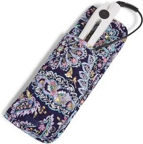 img 1 attached to 🔥 Stylish and Functional: Vera Bradley Women's Cotton Heat Resistant Curling & Flat Iron Holder Case