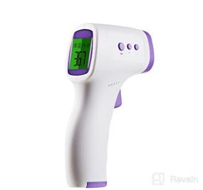 img 7 attached to LPOW Forehead Thermometer: 2-in-1 Non-Contact Infrared Thermometer for Adults, Babies, and Surfaces – Dual Mode Medical Thermometer for Fever Detection