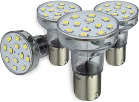 img 4 attached to 🔦 Светодиодный прожектор Leisure LED для RV-трейлера и дома на колесах, лампа 1156 1139 1141 1383, 2 ватта, 275 люмен холодный свет 6500K, питание 10-30 вольт, длинное гнездо 12 вольт (4 штуки): Яркое и энергоэффективное решение для освещения RV