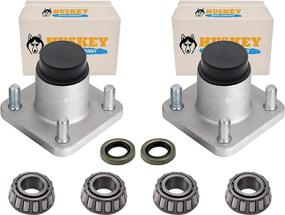 img 4 attached to 🏎️ Huskey 2X Front Wheel Hub Bearing Assemblies for EZGO Golf Carts - OEM Replacement for TXT/Medalist G&E Models 2001 and Above (70895G01) - With Dust Caps and Bearings