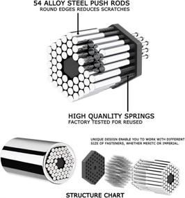 img 1 attached to 🔧 Father's Universal Socket Wrench Tool Set