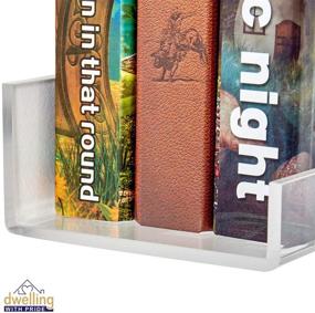 img 1 attached to 📚 Clear Acrylic Shelf Set - 36 Inch (2Pack) for Various Uses: Books, Spice, Toys, Makeup & More