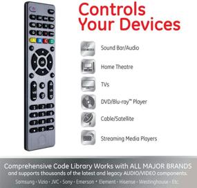 img 3 attached to GE Universal Remote Control (Graphite, 33711) for Samsung, Vizio, LG, Sony, TCL, Roku, Apple TV, Panasonic, Smart TVs, Streaming Players, Blu-ray, DVD - 4-Device Compatibility
