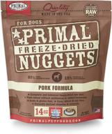 🐶 primal freeze dried dog food nuggets - 14 oz pork, made in usa, complete raw diet, grain free topper/mixer logo