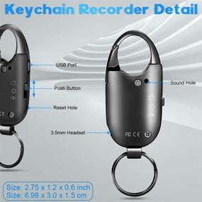 img 3 attached to Recorder Bluedery Rechargable Continous Recordering Portable Audio & Video