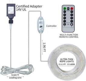 img 2 attached to Adapter Waterproof Holiday Warmwhite Colorful