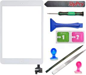 img 3 attached to 📱 Enhanced Prokit: iPad Mini White Touch Screen Digitizer Assembly with IC Chip & Home Button Replacement Kit, including the SlyPry Opening Tool. Fast Shipping from CA, USA