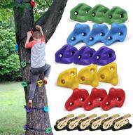 🌳 ssbright tree climbers: enhance kids' outdoor play with set of 15 climbing holds/steps & 6 ratchet straps логотип